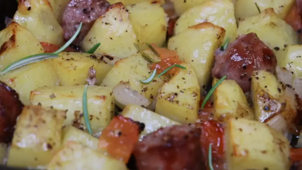 Oven Roasted Sausage And Potatoes Recipe Quick And Easy