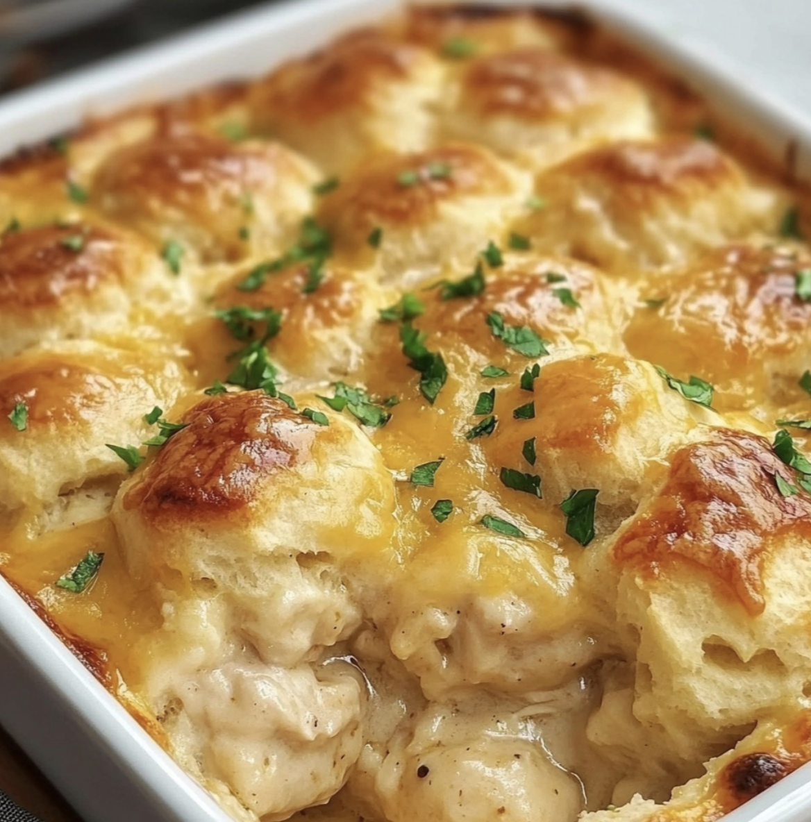 Chicken Bubble Biscuit Bake Casserole