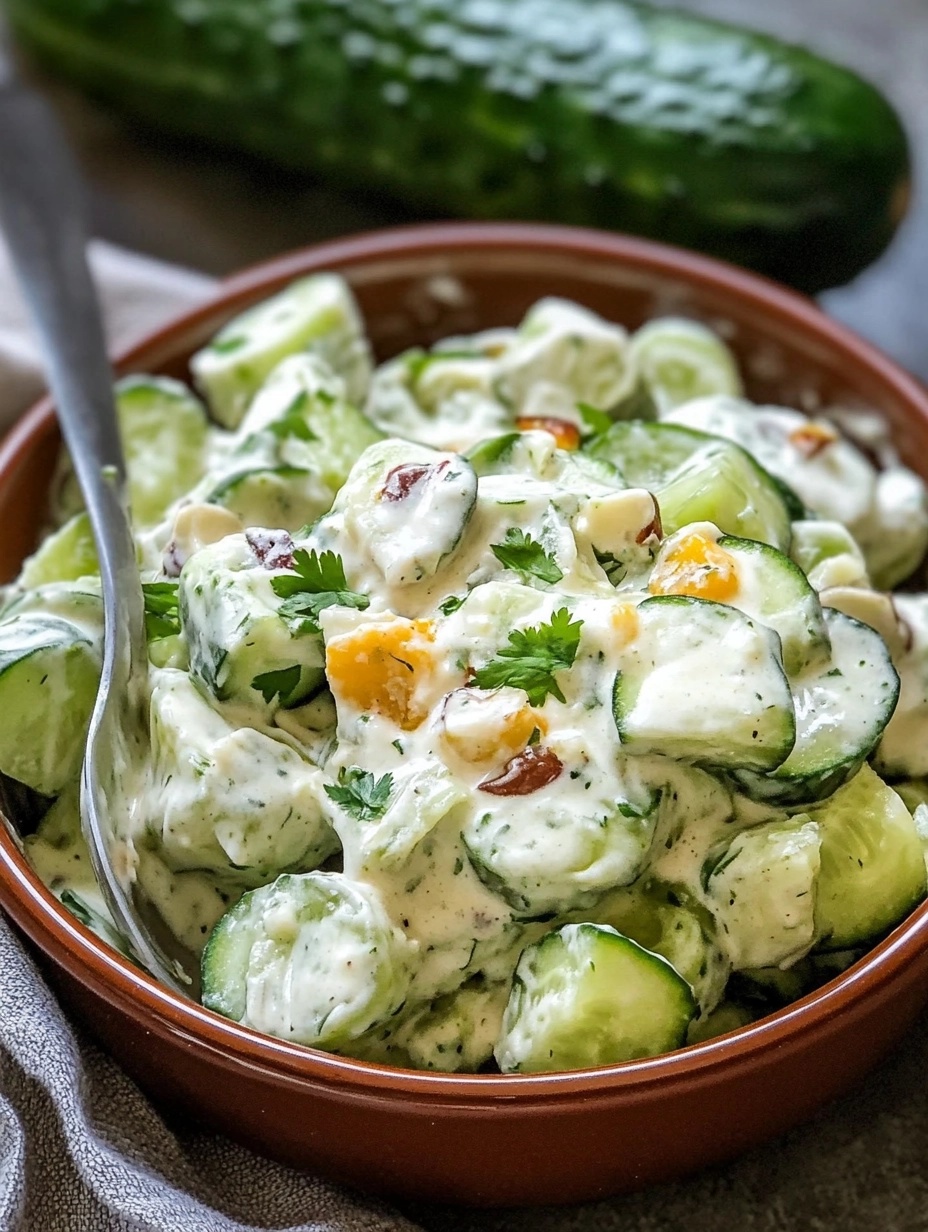 Mexican Creamy Cucumber Salad