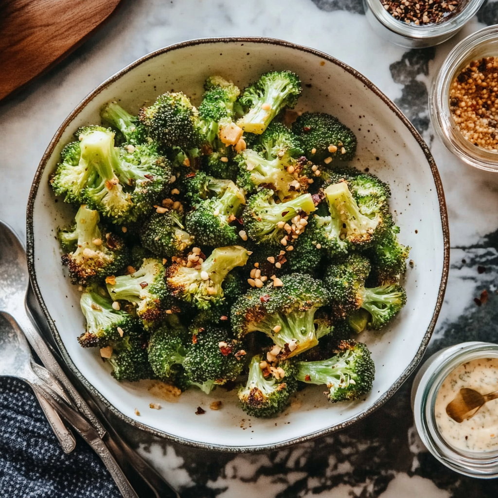 How to Make Roasted Ranch Broccoli: