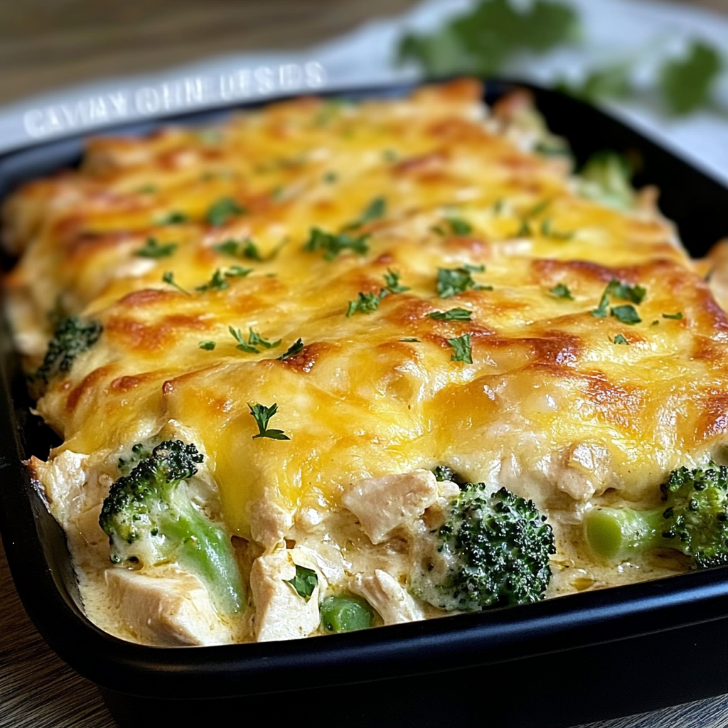 Cheesy Chicken and Broccoli Casserole: