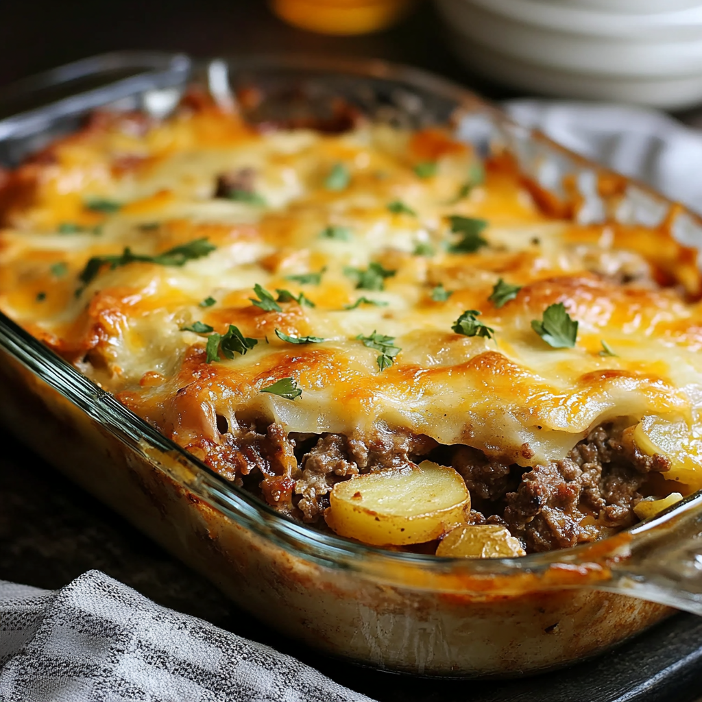Savory Beef and Potato Bake: