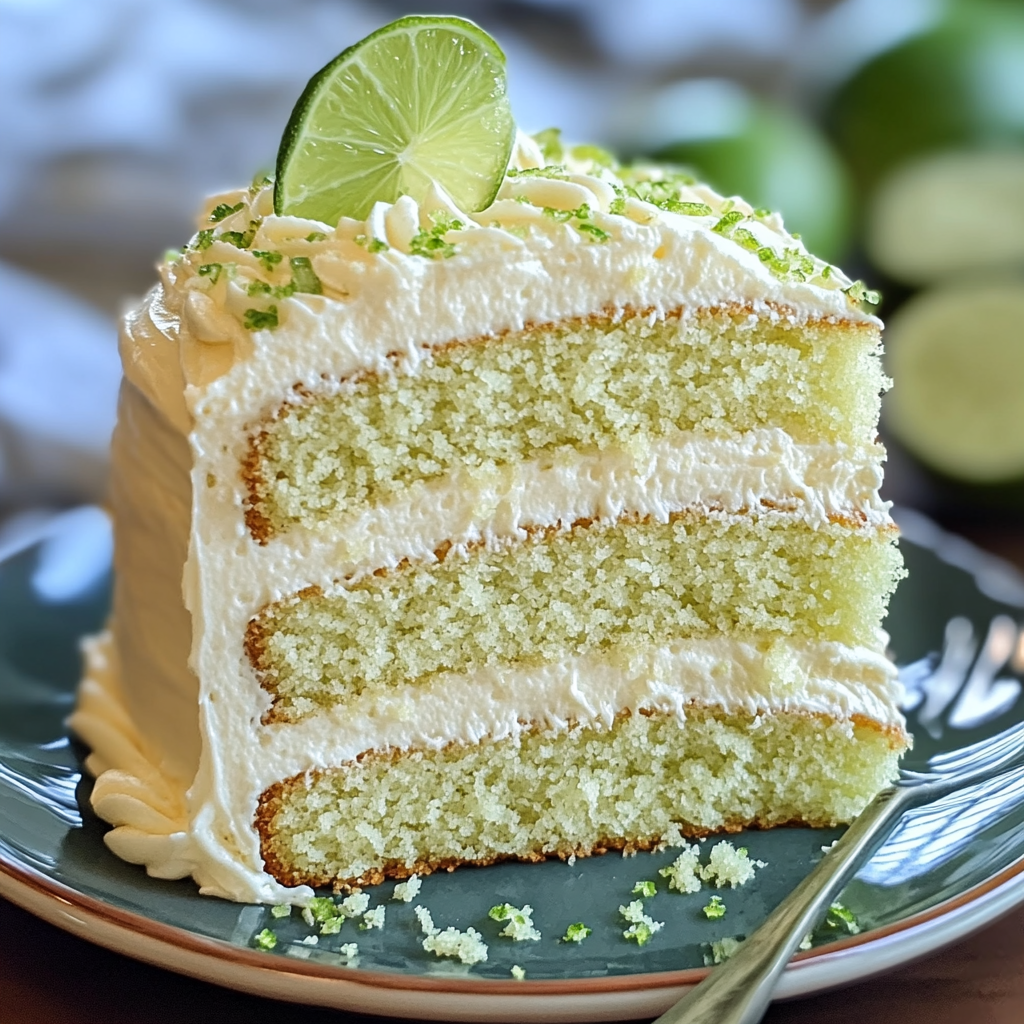Key Lime Cake with Cream Cheese Frosting Recipe