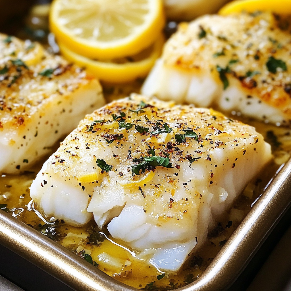 Baked Cod with Lemon and Garlic | Easy Dinner Recipe