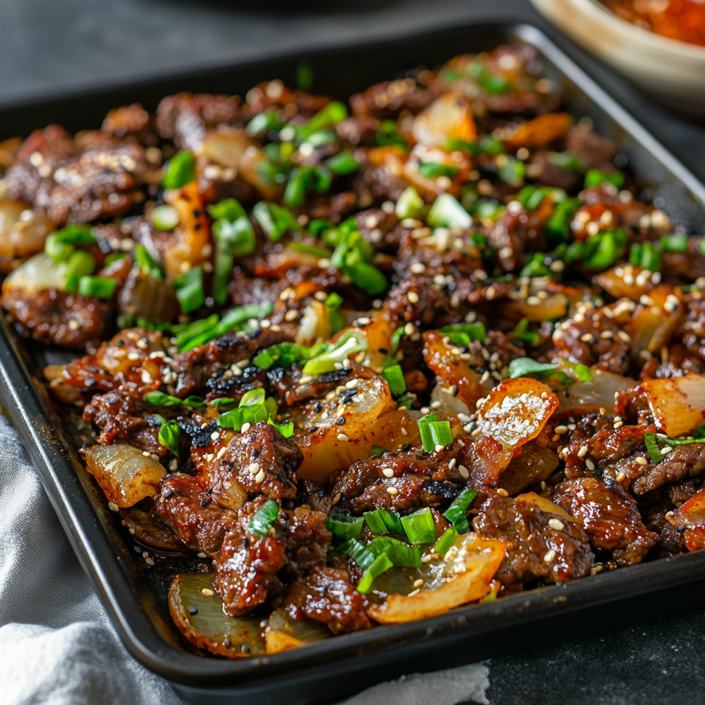 Easy Sheet Pan Beef Bulgogi