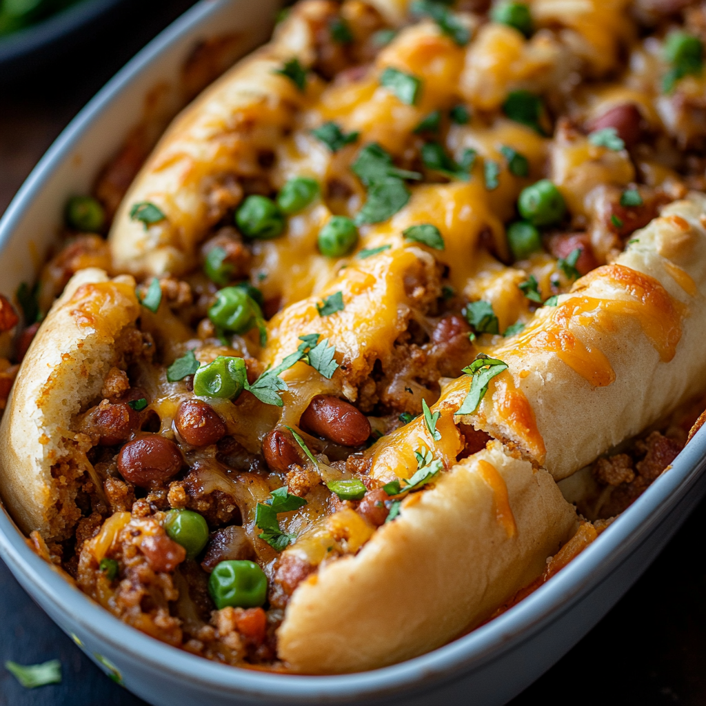 Chili Cheese Dog Bake