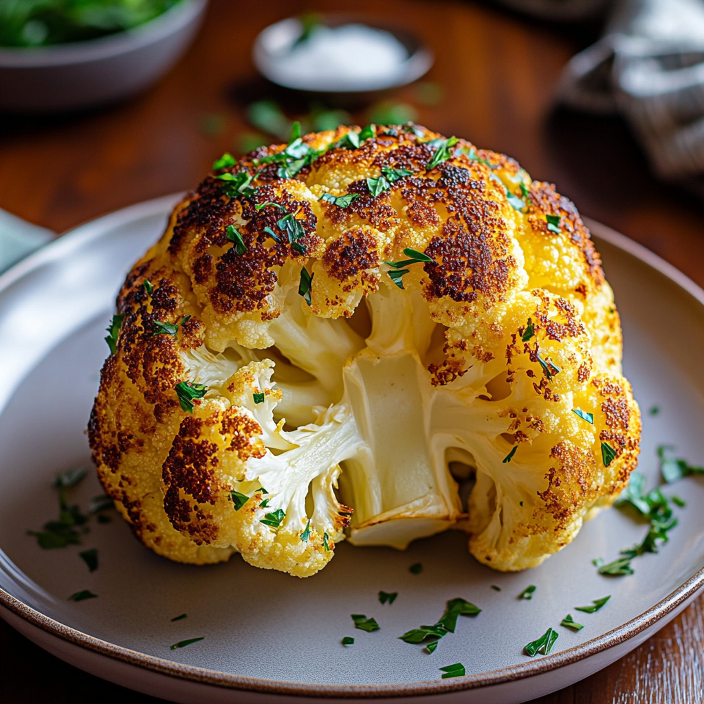 Whole Roasted Cauliflower