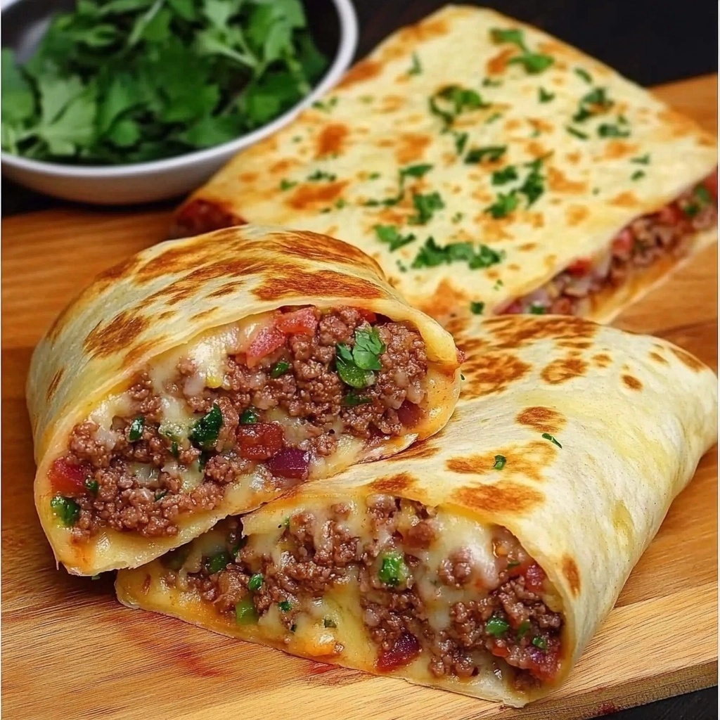 Ground Beef Tortilla Wraps Recipe