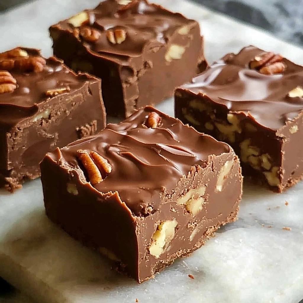 Old Fashioned Chocolate Fudge With Pecans Half Pound