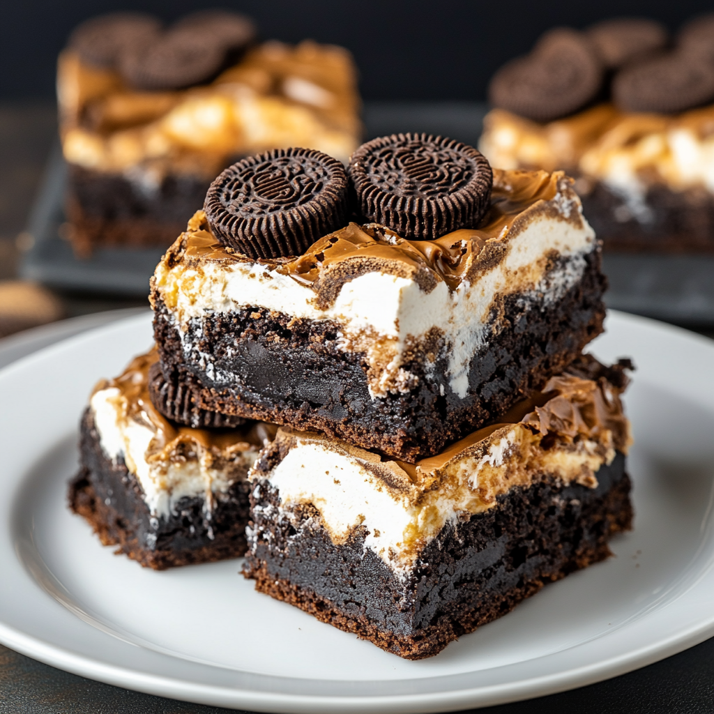 S’mores Oreo Brownies