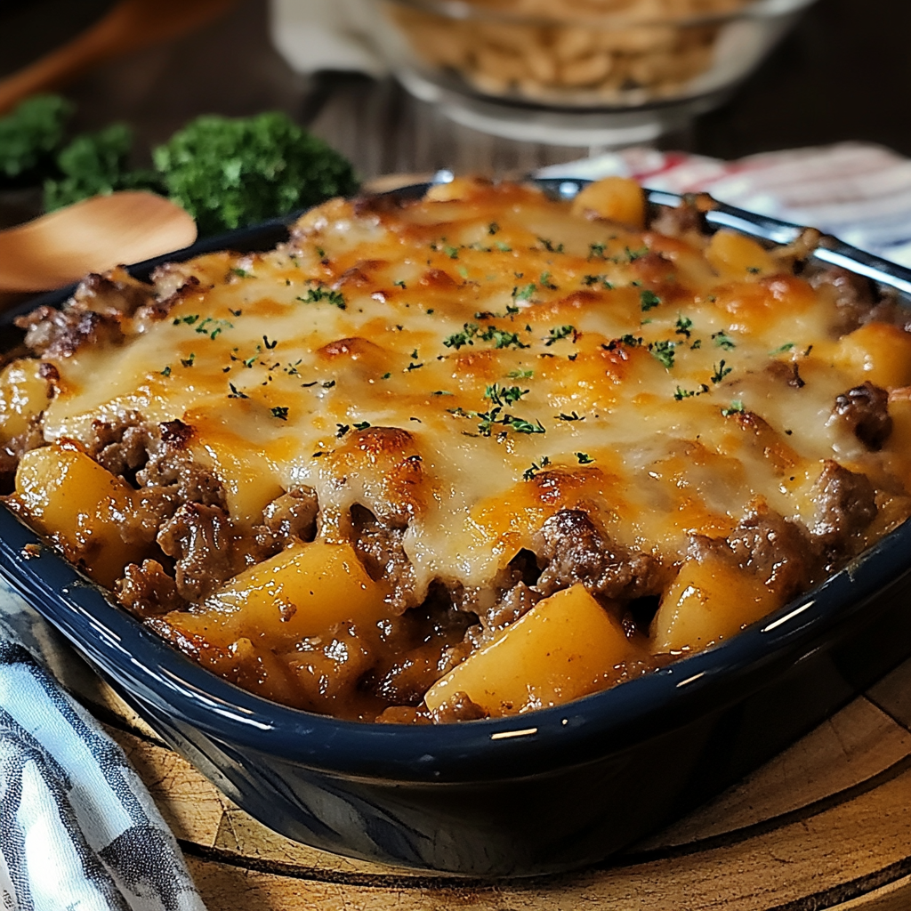 Amish Hamburger Steak Bake