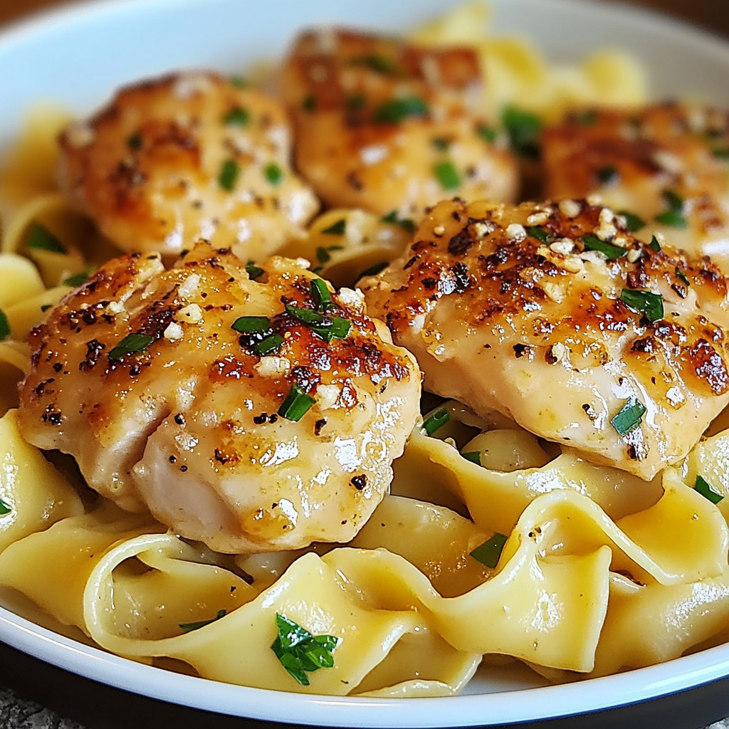 Chicken with Buttered Noodles