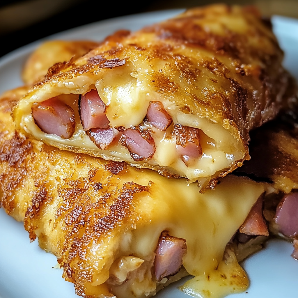 Air Fryer Hot Chicken Ham and Cheese