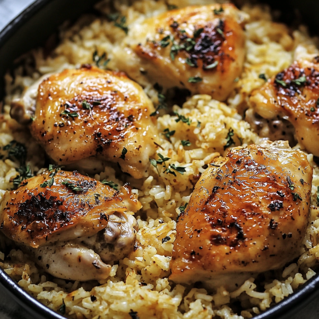 Oven Baked Chicken and Rice