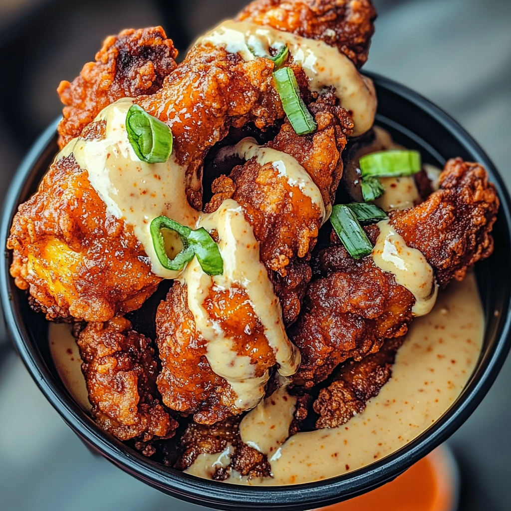 Spicy Korean Fried Chicken with Gochujang Mayo
