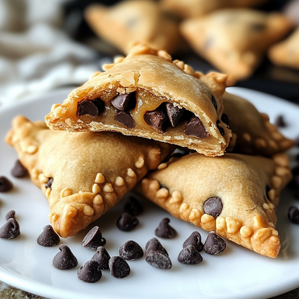 Chocolate Chip Cookie Dough Turnovers