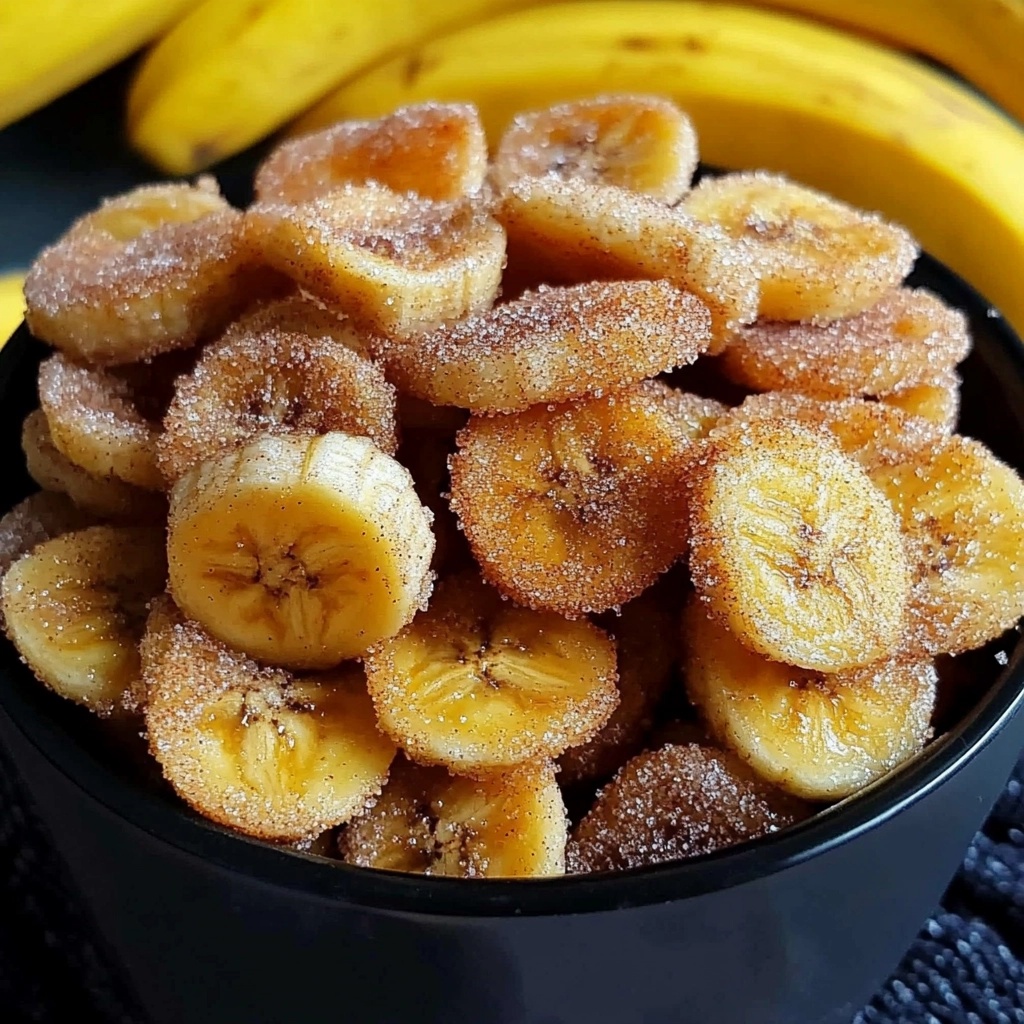 Cinnamon-Sugar Air Fryer Banana Chips