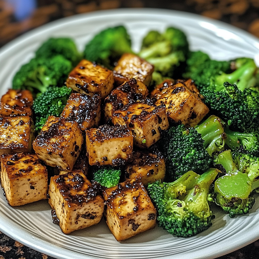 Black Pepper Tofu and Broccoli