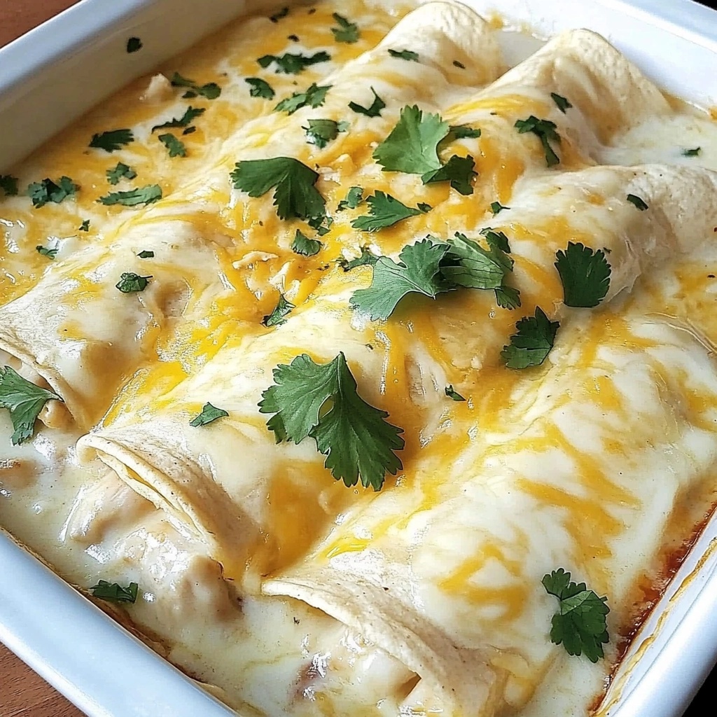 Low Carb White Chicken Enchiladas