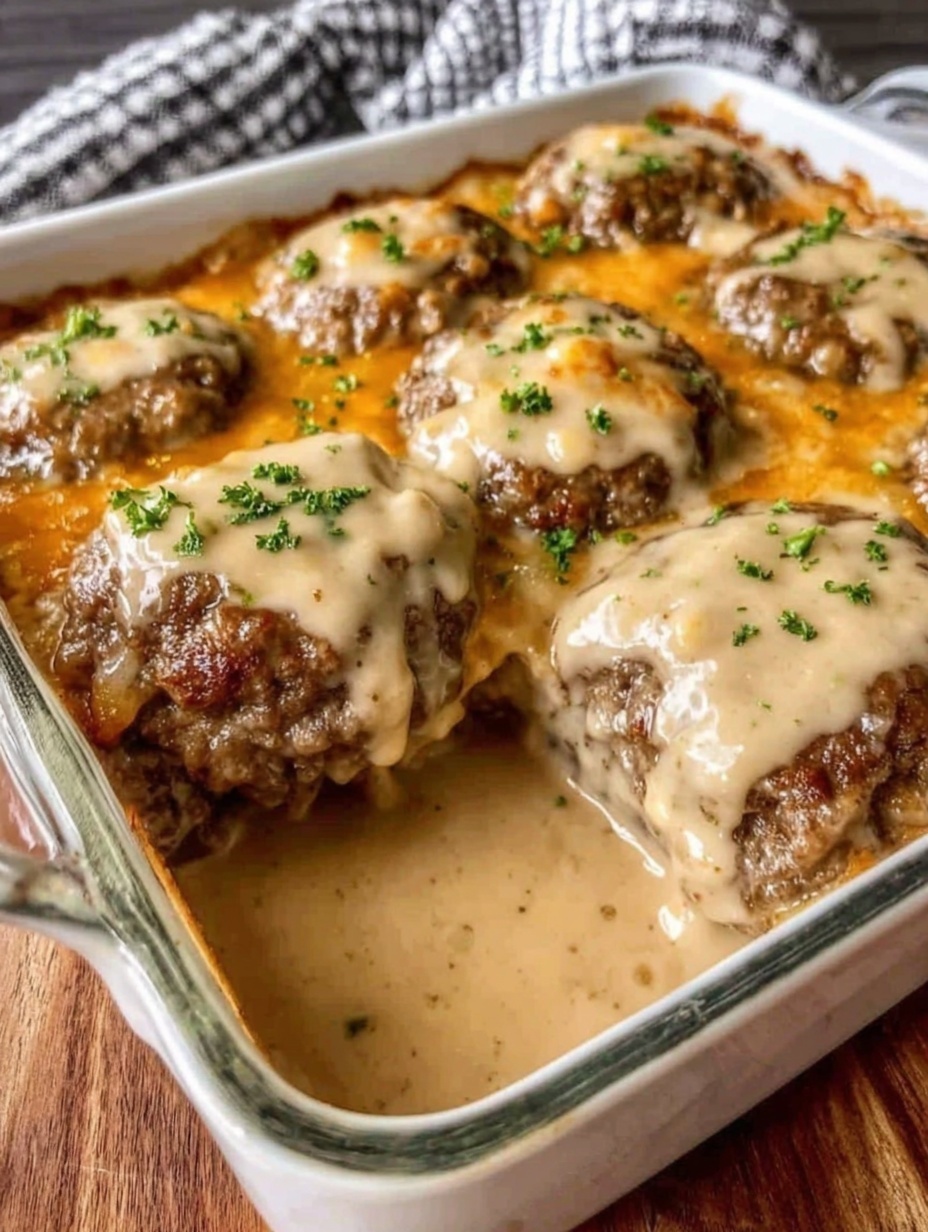 Amish Hamburger Steak Bake