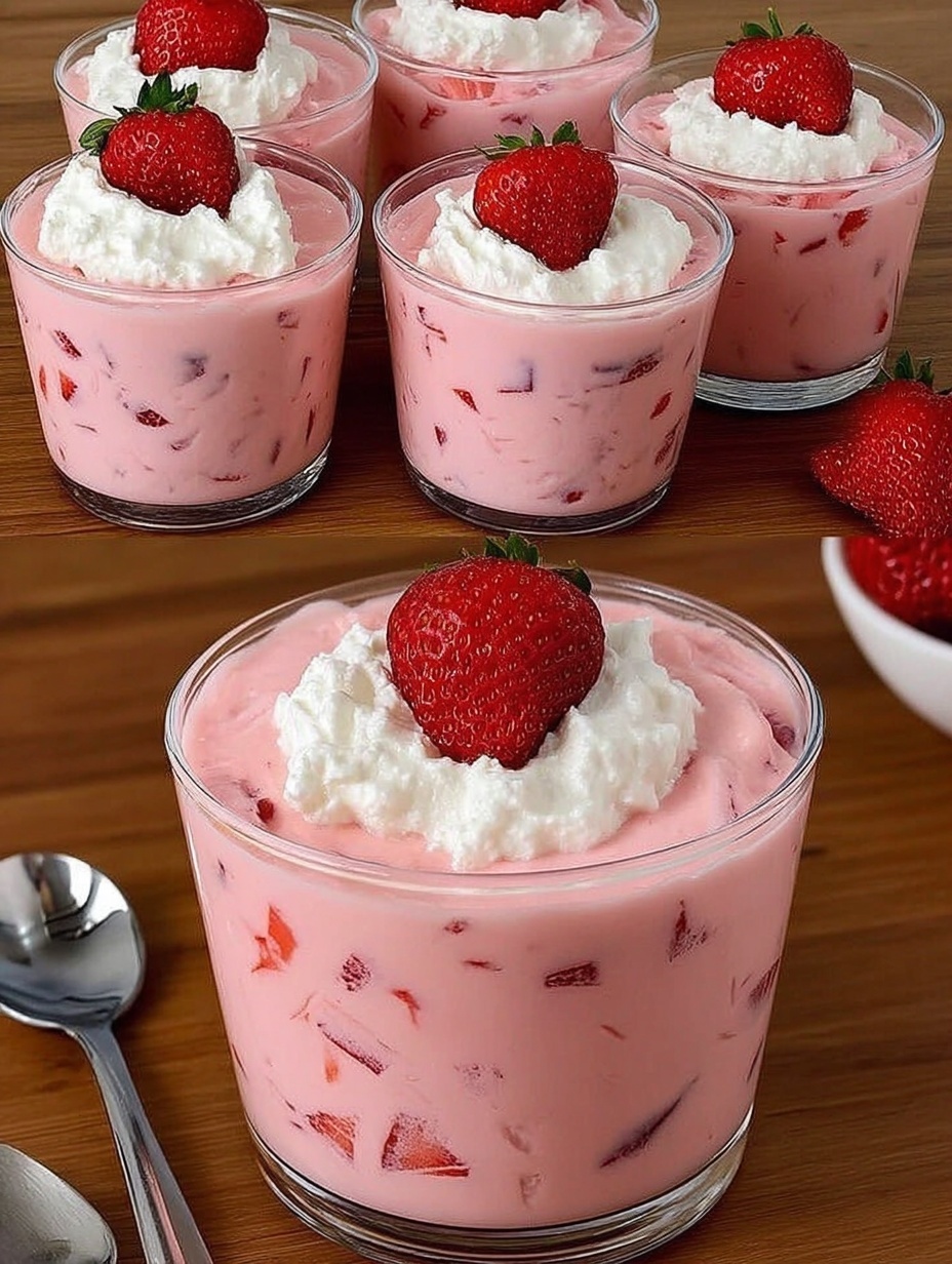 Minute Strawberry Yogurt Dessert