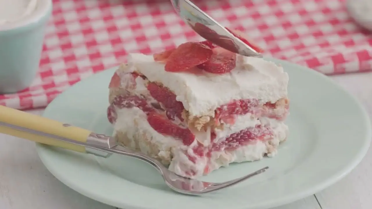 Strawberry Shortcake Icebox Cake