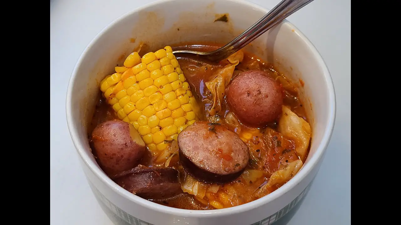 cabbage soup with smoked sausage