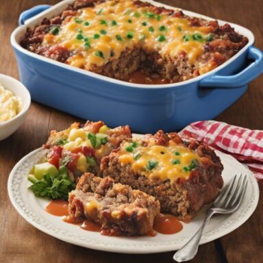 Cowboy Meatloaf and Potato Casserole – Recipe quick and easy