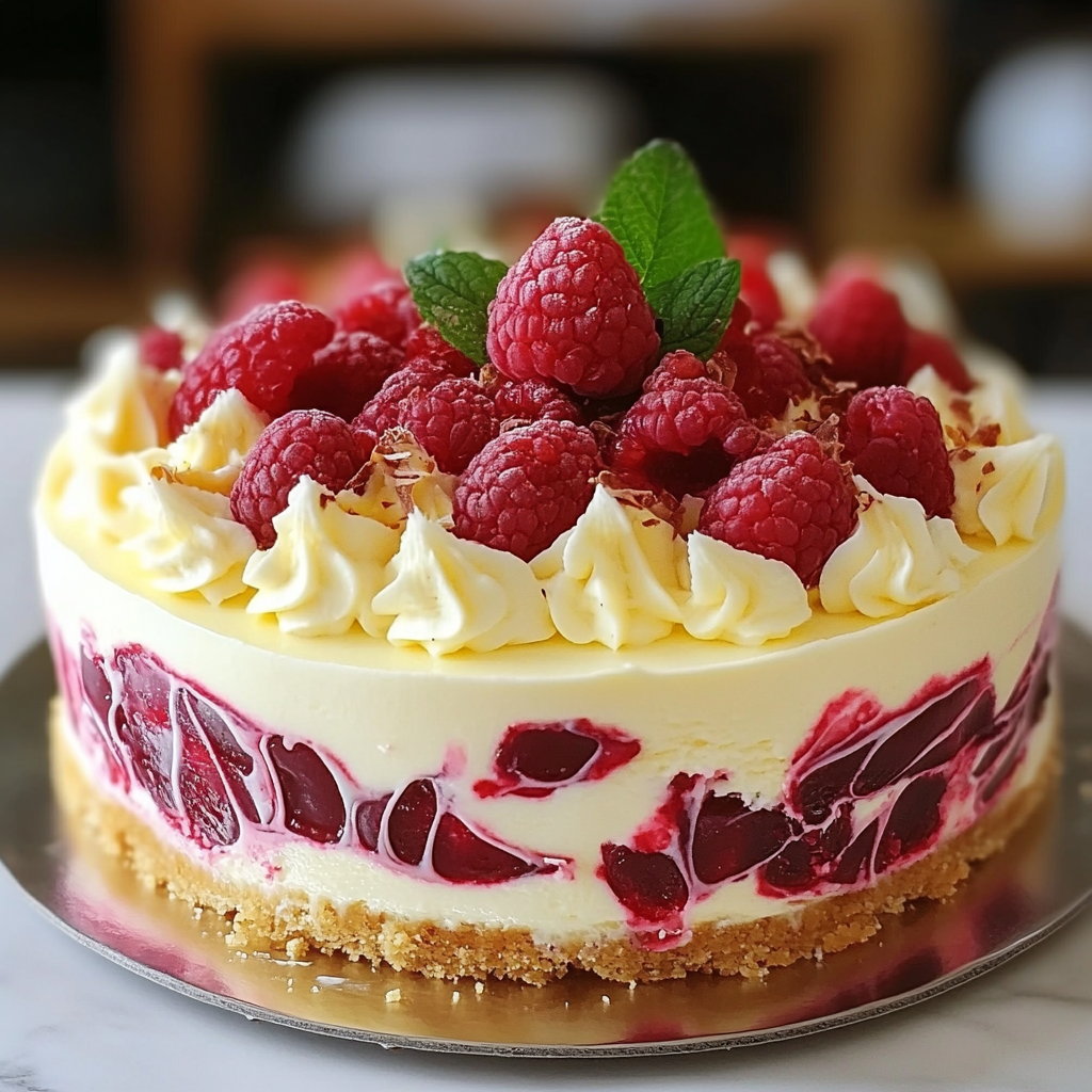 White Chocolate Raspberry Cheesecake Bars