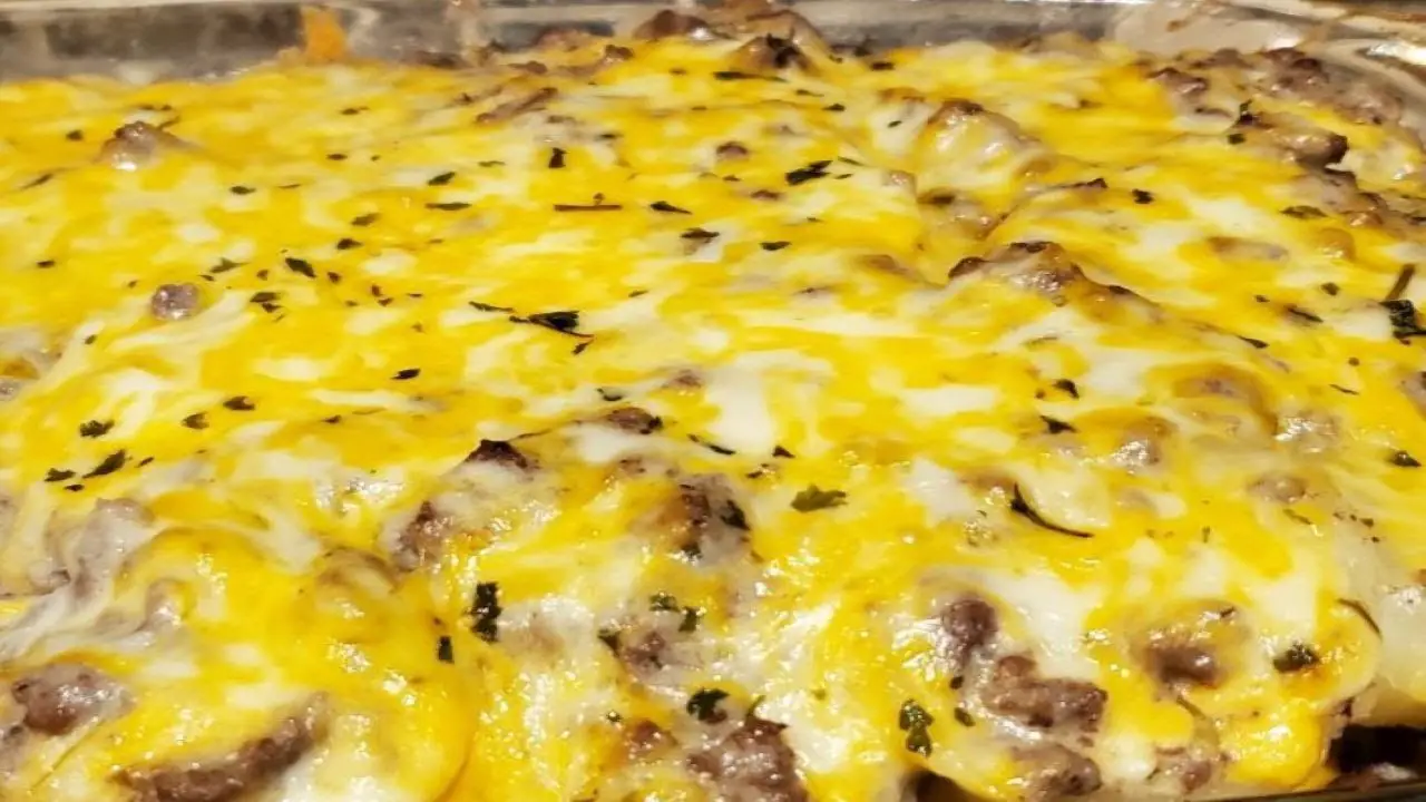 Tacky Cheeseburger Potato Casserole