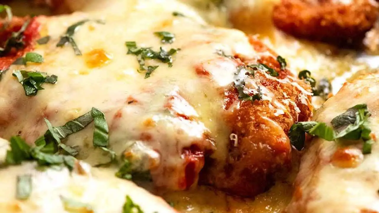 Chicken Parmigiana with Pappardelle