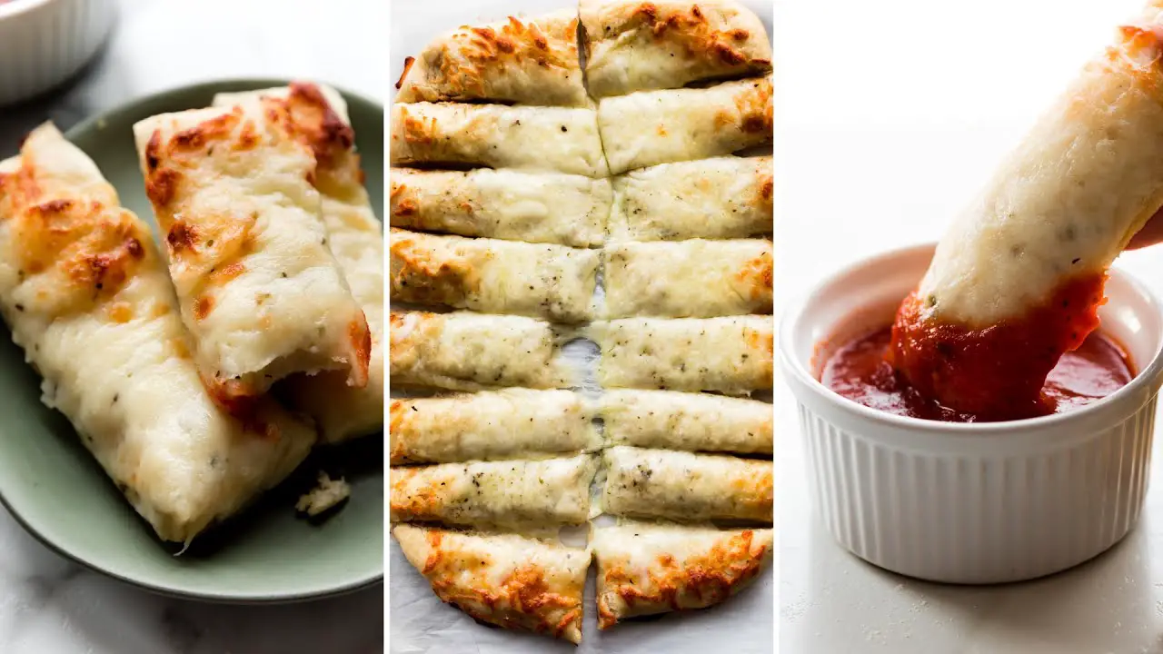 Homemade Cheesy Garlic Breadsticks