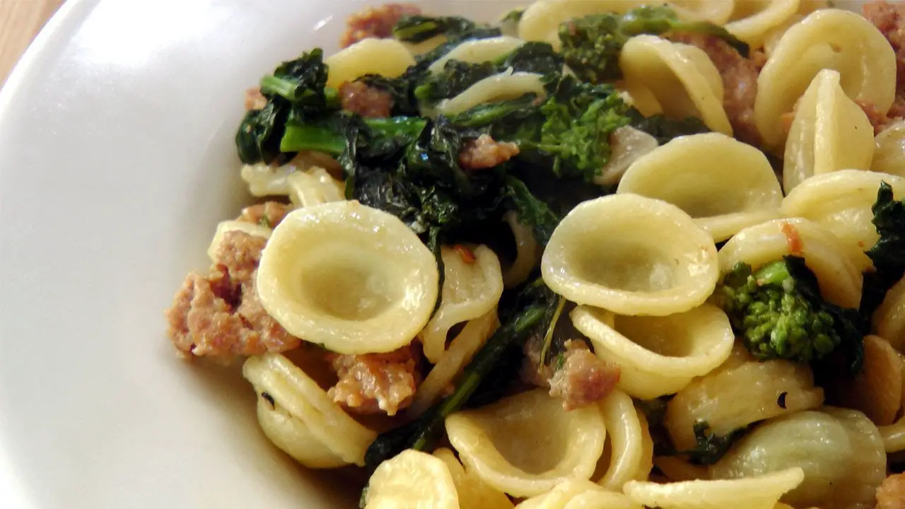 Orecchiette with Sausage and Broccoli Rabe