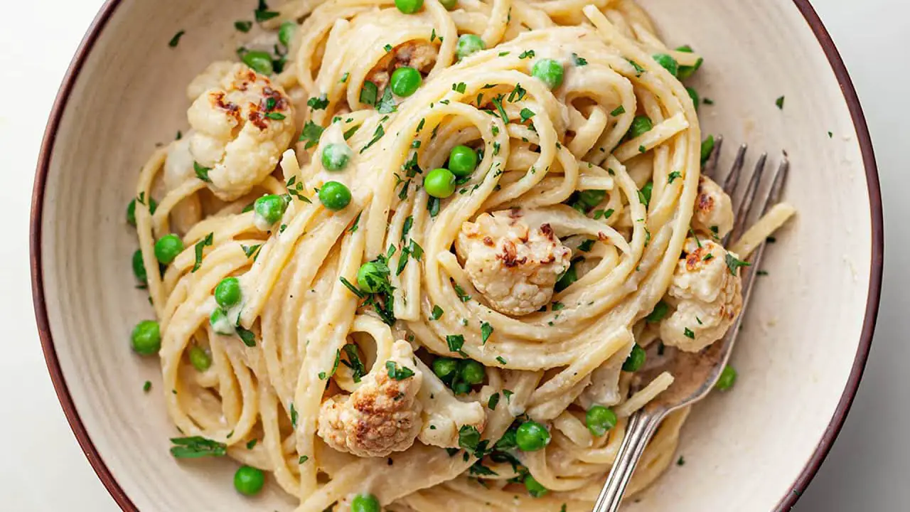 Linguine with cauliflower