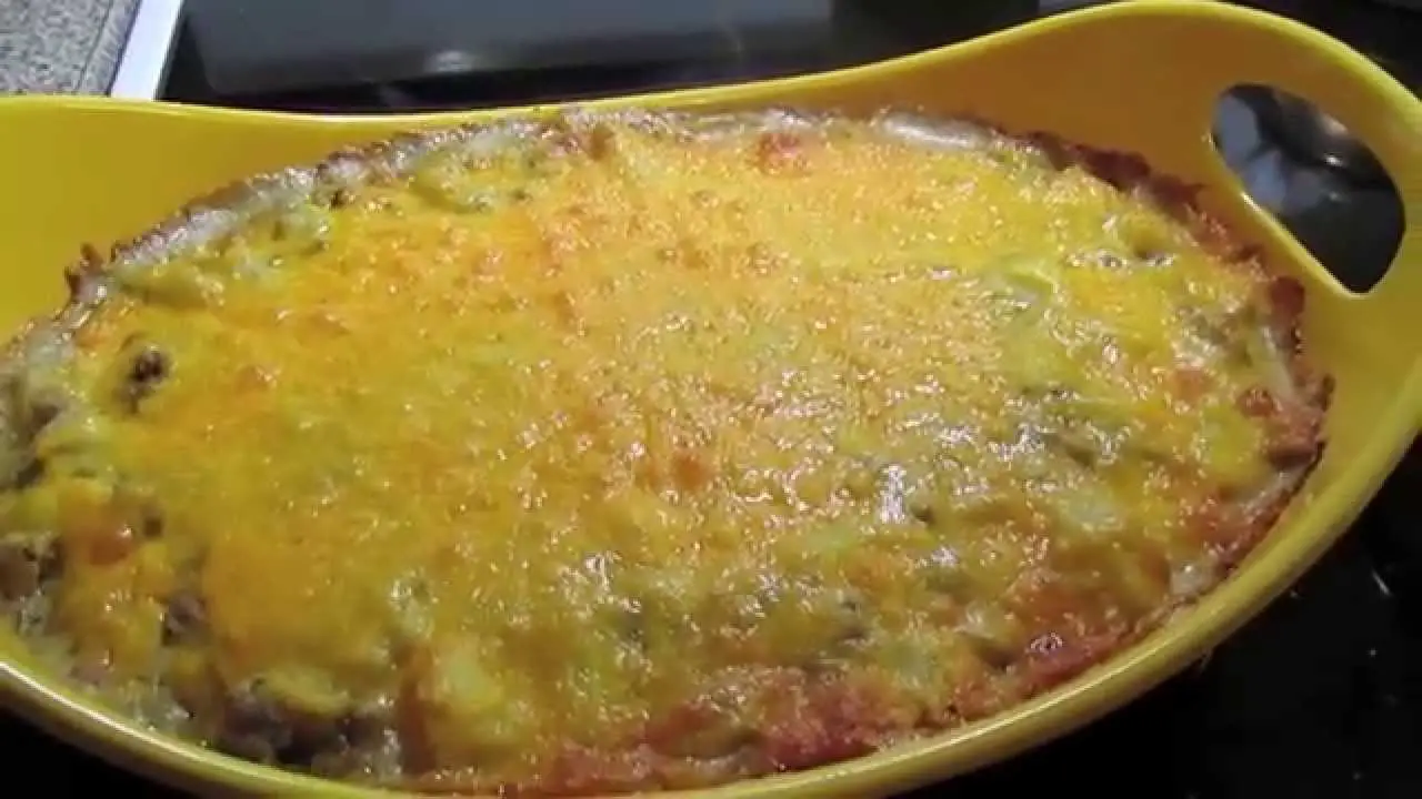 Cheesy Hamburger Potato Casserole
