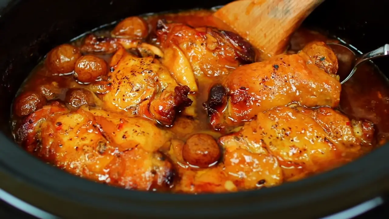 Slow Cooker Honey Garlic Wings Recipe