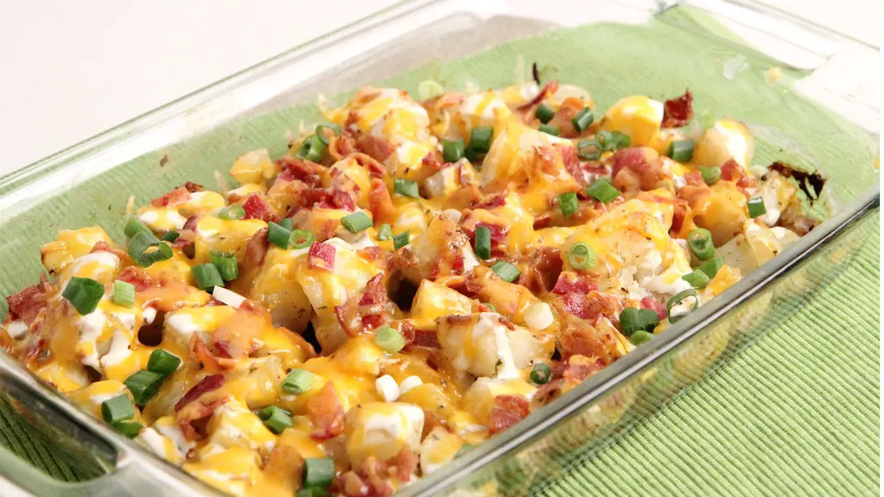 Chicken Bacon Ranch Potato Bake