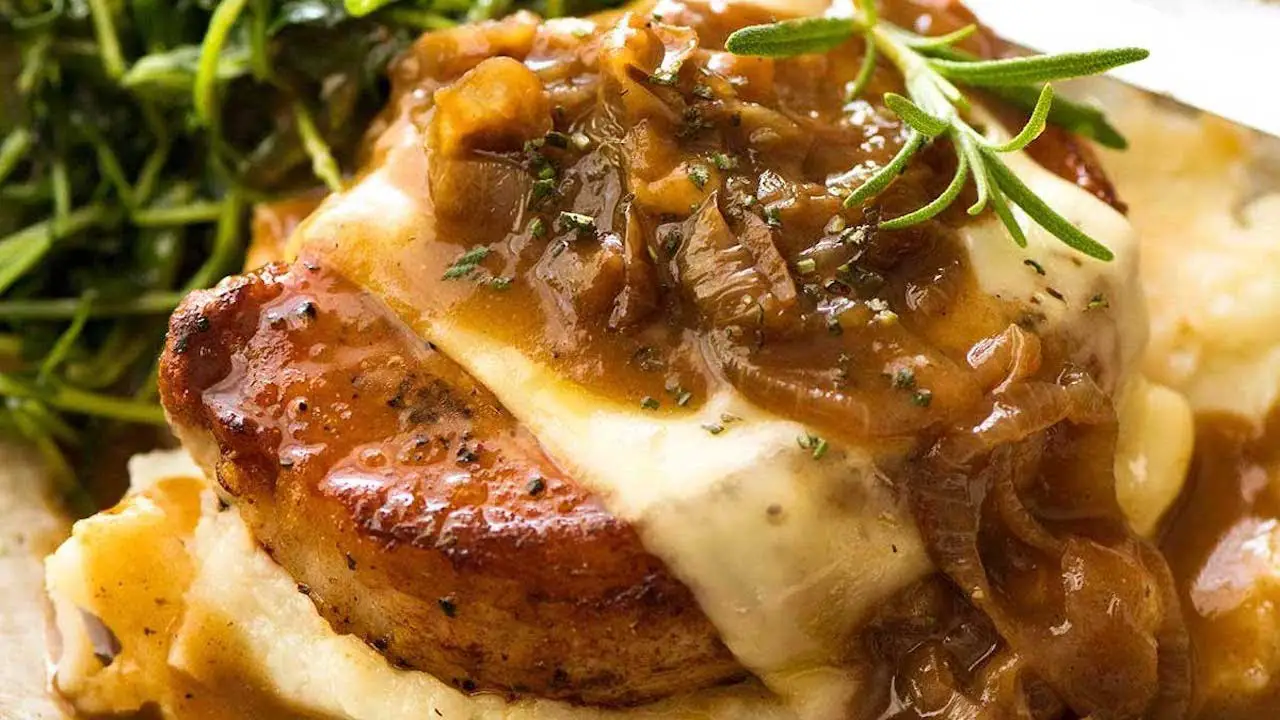 Smothered French Onion Pork Chops