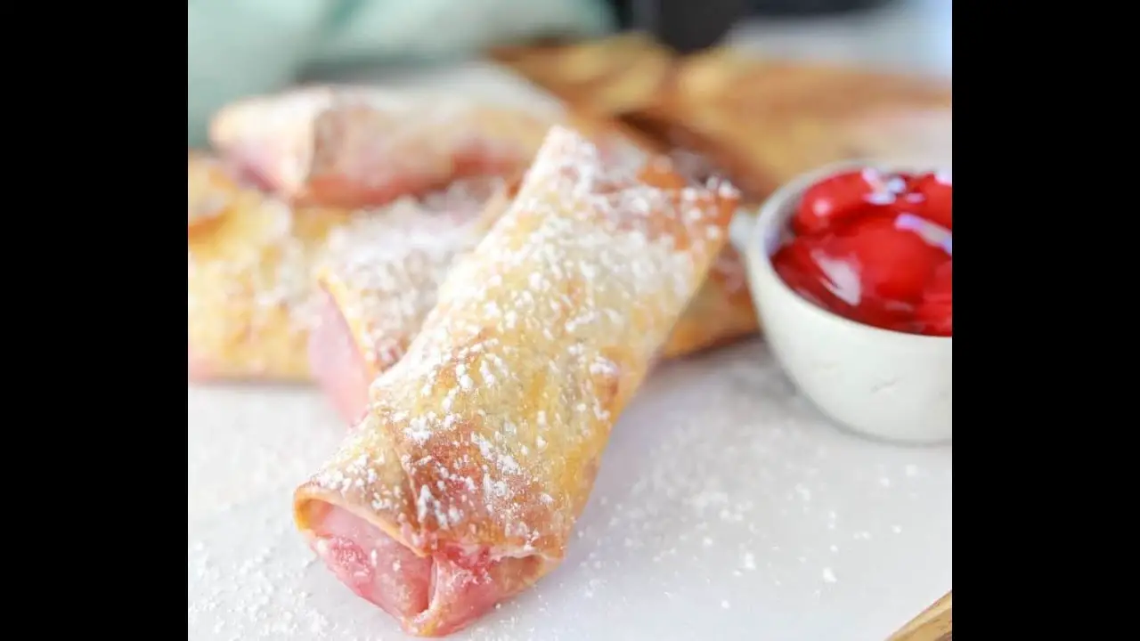 Cherry Cheesecake Egg Rolls