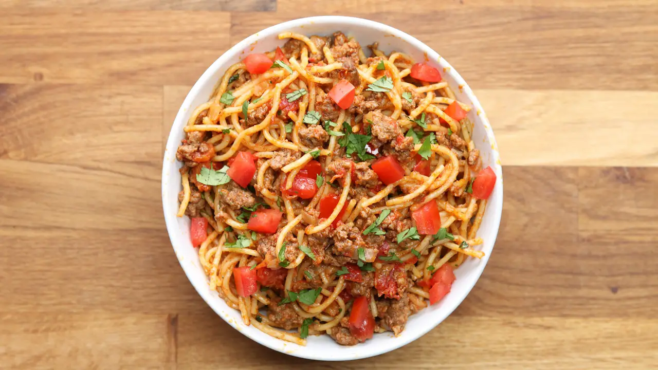 Taco spaghetti