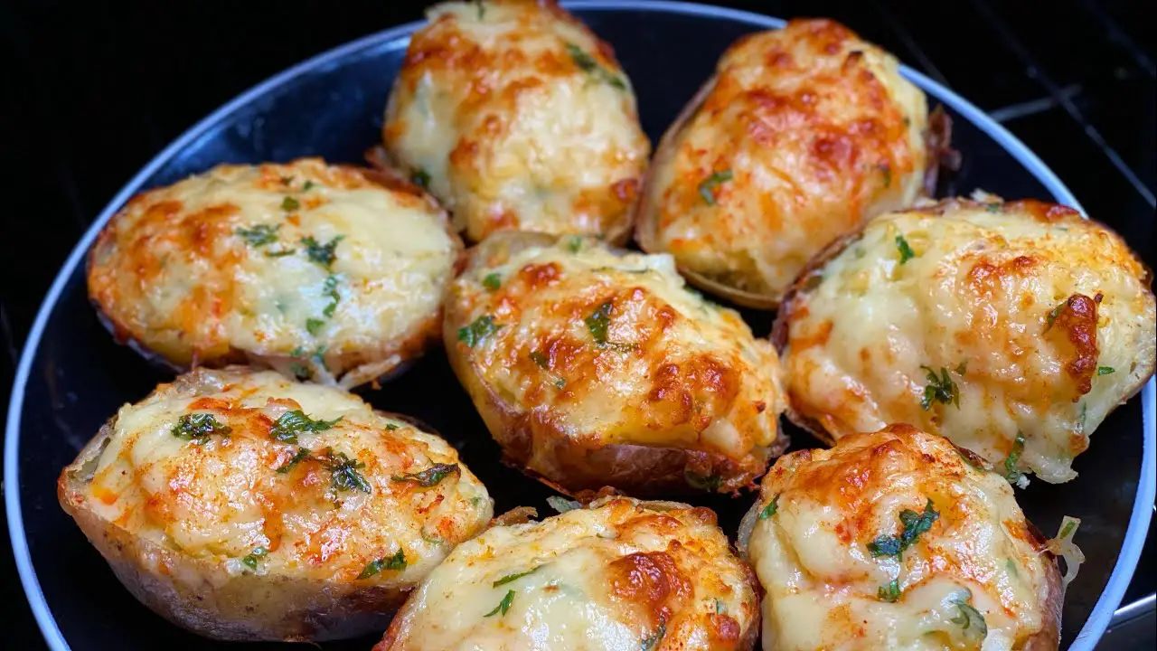 Twice Baked Smothered Potatoes