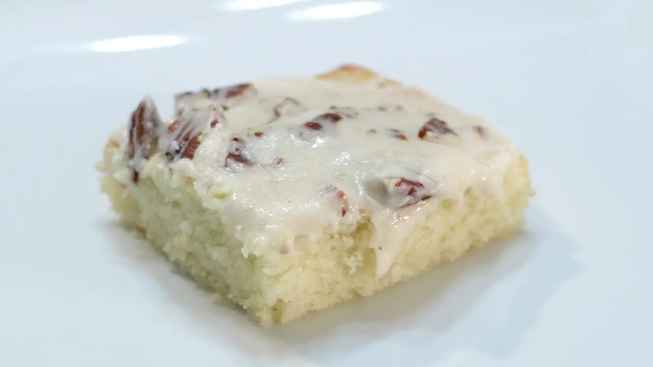 White Texas Almond Sheet Cake