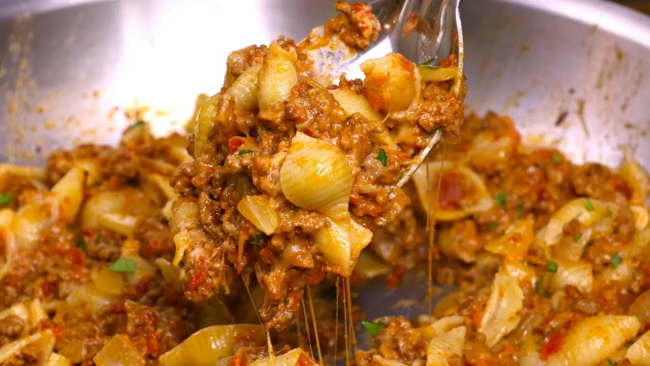 Cheesy Beef Taco Pasta