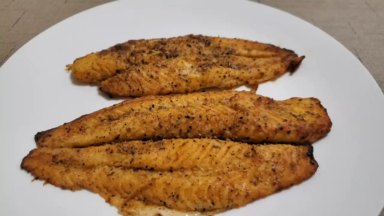 Airfried fish fillet