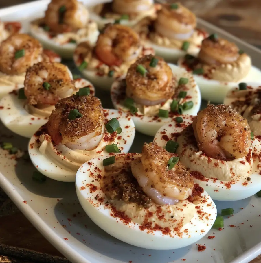 Cajun Shrimp Deviled Eggs