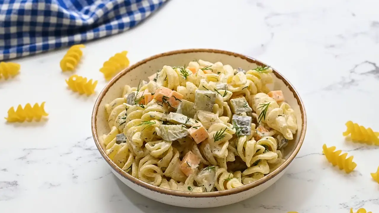 Dill Pickle Pasta Salad Recipe