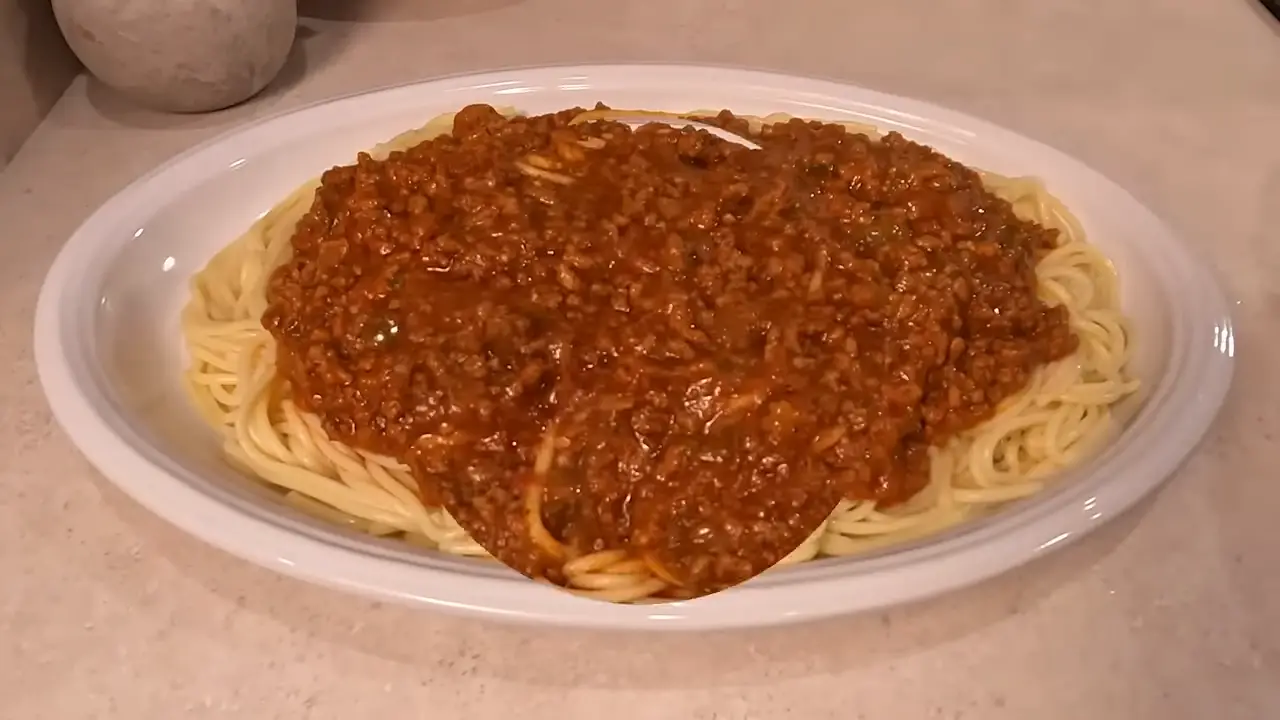 Spaghetti meat sauce