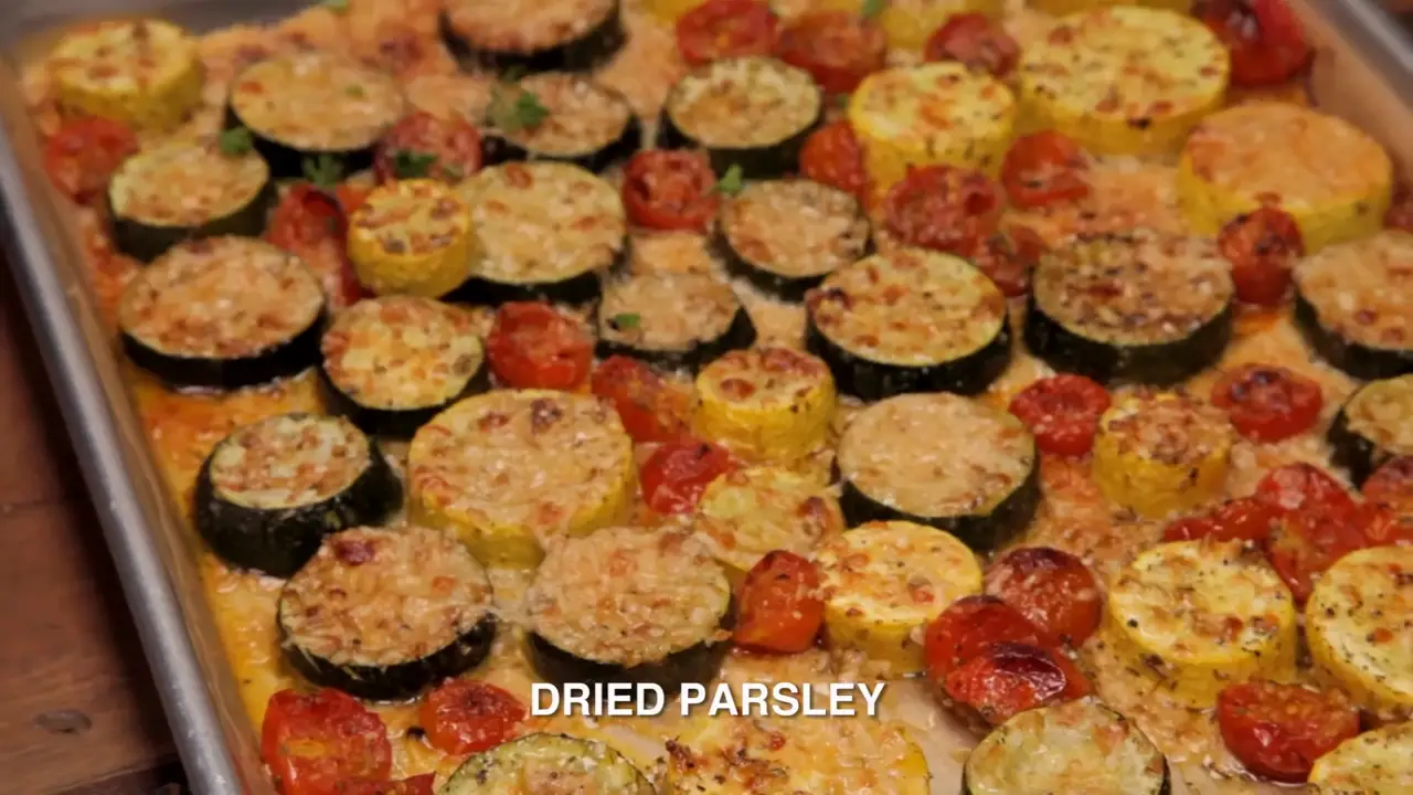 Roasted Garlic-Parmesan Zucchini