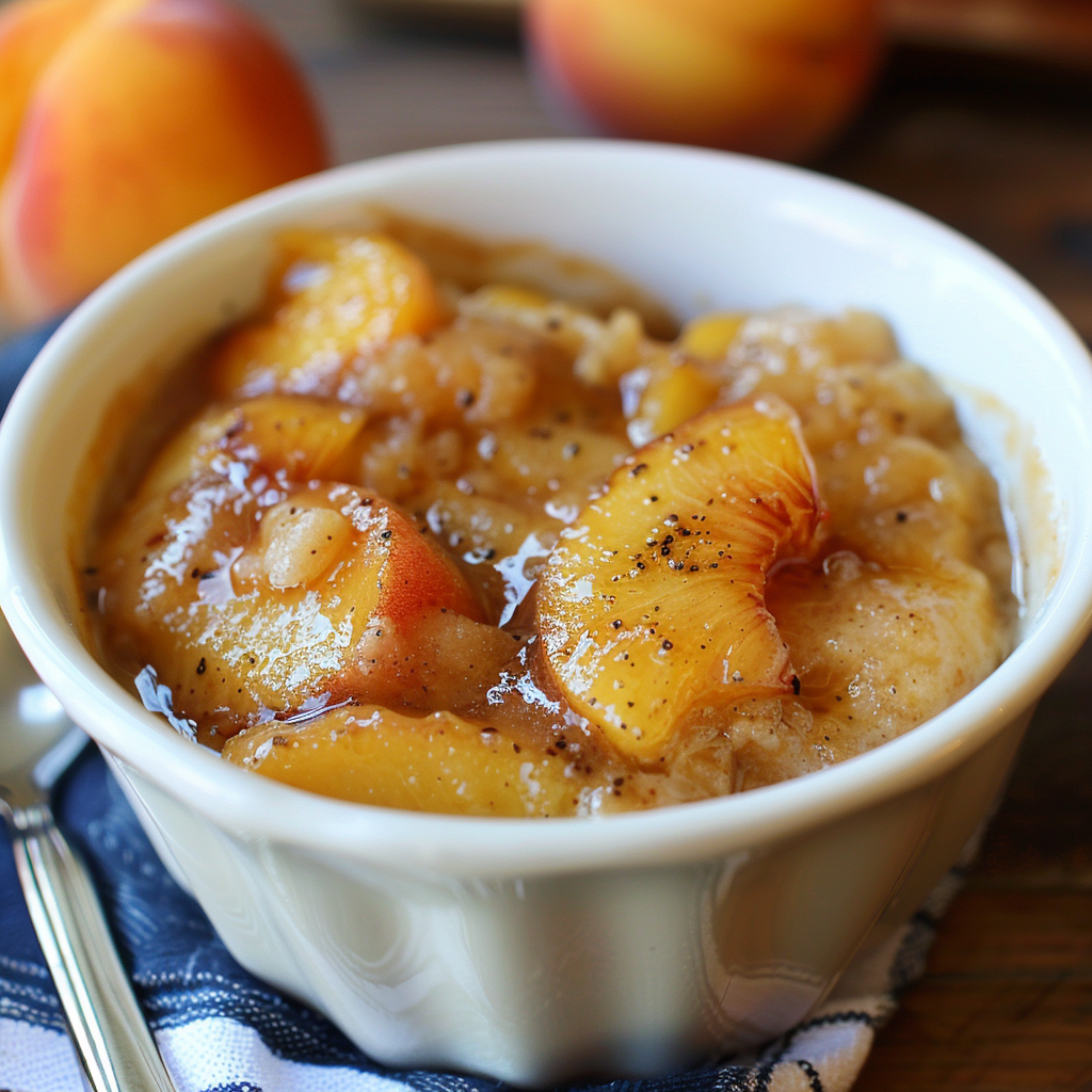 Easy Slow Cooker Peach Cobbler: A Sweet and Simple Dessert Delight