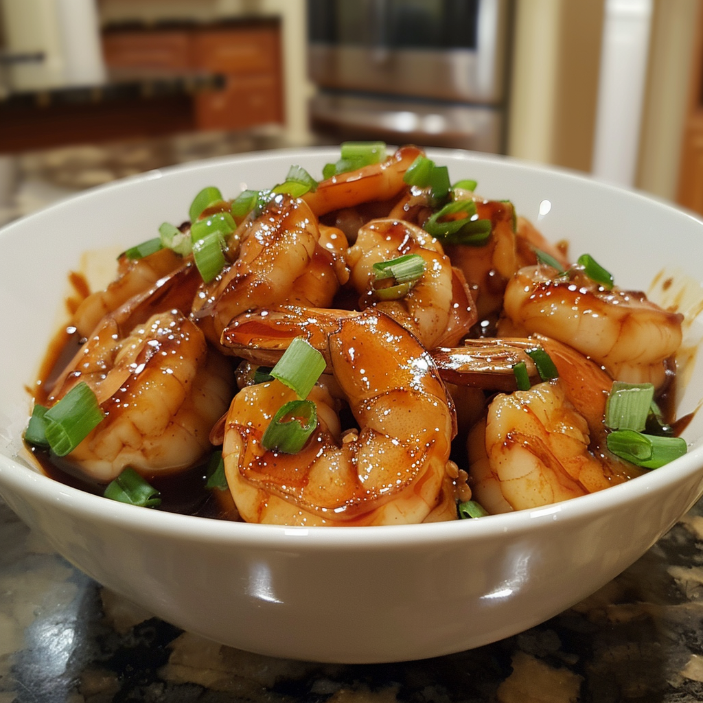 Shrimp marinated in soy sauce with egg whites